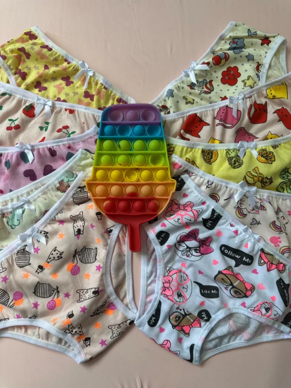 CALCINHA INFANTIL ESTAMPADA (viés poliamida) - Imagem 3