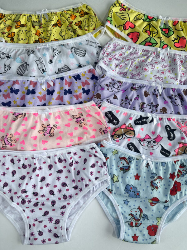 CALCINHA INFANTIL ESTAMPADA (viés poliamida)