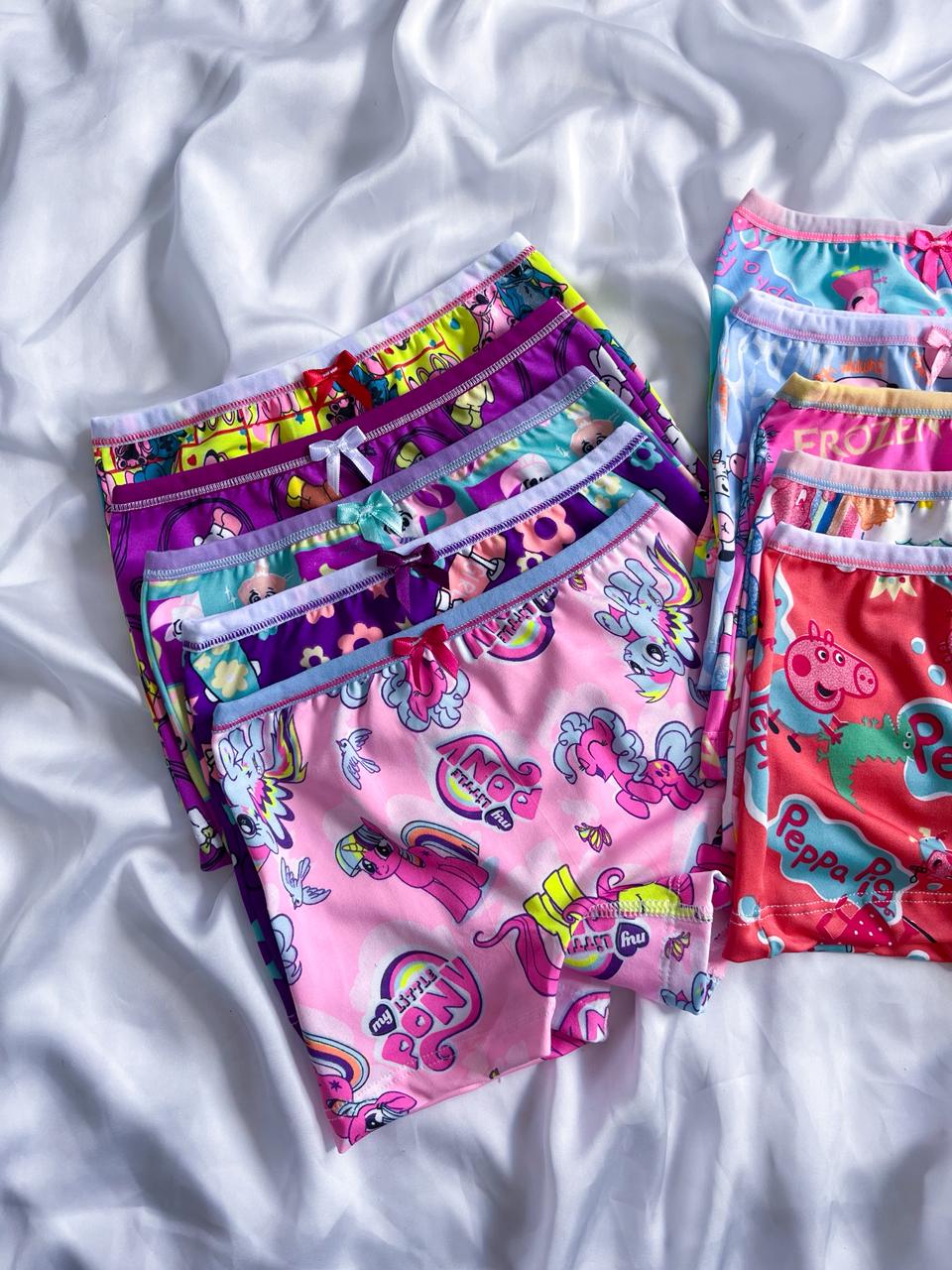 CALCINHA INFANTIL BOXER ESTAMPADA
