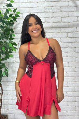 CAMISOLA NICOLE - Vermelho bicolor, M