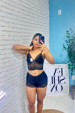 Babydoll Anitta - Preto, M