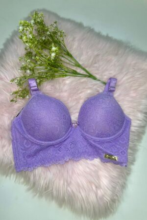 Sutia Reforçado Renda - Lavanda, G
