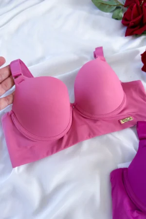 SUTIÃ REFORÇADO LISO - Rosa Luxo, G