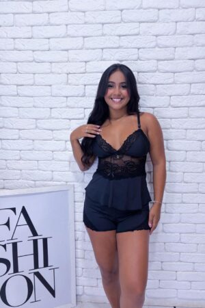 BABYDOLL LUNA - Preto, M