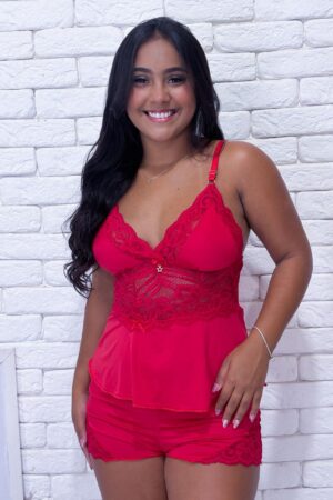 BABYDOLL LUNA - Vermelho, M