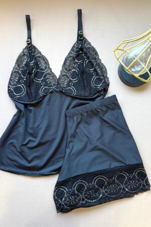 Babydoll Luxo - M, Preto