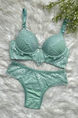 Conjunto Bicolor - Verde Água, P
