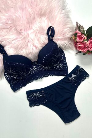 Conjunto Beca Bicolor - M, Azul Marinho
