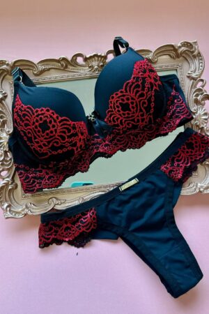 Conjunto Bicolor (NORMAL) - Preto c/ Vermelho, P