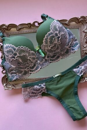 Conjunto Bicolor (NORMAL) - Verde militar, P