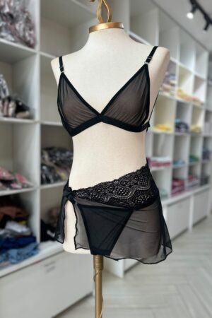 Conjunto Tentaçao - Preto, P