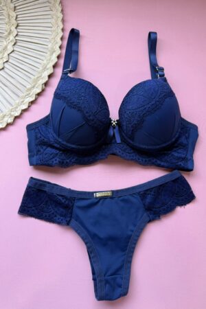 Conjunto Amanda - Azul Marinho, P